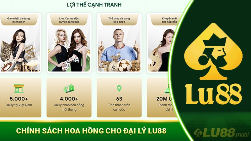  Chính sách hoa hồng cho đại lý Lu88